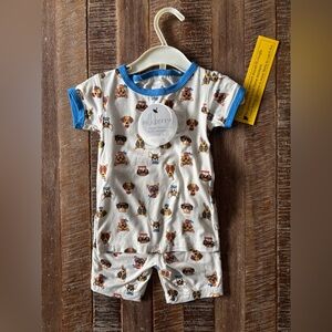 Milkberry Kids Pajama Set - White and Blue